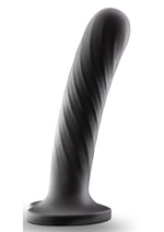 Load image into Gallery viewer, Temptasia Twist Silicone Dildo - Black - Large - 7in