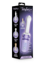 Load image into Gallery viewer, Temptasia Violet Vixen Rechargeable Silicone Thrusting Dildo Vibrator with Mount - Purple
