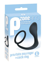 Load image into Gallery viewer, The 9&#39;s - P Zone Silicone Prostate Massager and Cock Ring - Black
