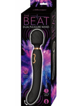 Load image into Gallery viewer, The Beat Dual Pleasure Wand Rechargeable Silicone Wand Massager - Black