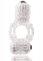 Load image into Gallery viewer, The Big O 2 Vibrating Double Ring - Clear
