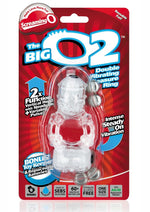 Load image into Gallery viewer, The Big O 2 Vibrating Double Ring - Clear
