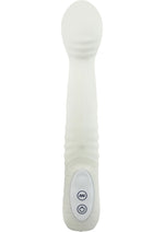 Load image into Gallery viewer, The Big O Silicone Vibrator Waterproof - White - 8.75in
