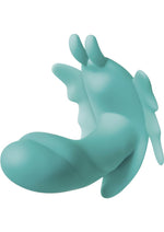 Load image into Gallery viewer, The Butterfly Effect Rechargeable Silicone Dual Motor Vibrator with Remote Control - Green/Teal
