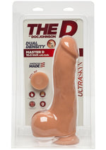 Load image into Gallery viewer, The D Master D Ultraskyn Dildo with Balls - Flesh/Vanilla - 10.5in
