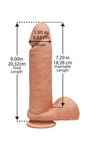 Load image into Gallery viewer, The D Perfect D Ultraskyn Dildo with Balls
