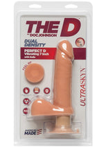 Load image into Gallery viewer, The D Perfect D Ultraskyn Vibrating Dildo with Balls - Flesh/Vanilla - 7in
