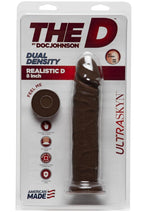 Load image into Gallery viewer, The D Realsitic D Ultraskyn Dildo - Chocolate - 8in
