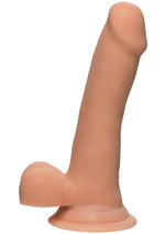 Load image into Gallery viewer, The D Slim D Ultraskyn Dildo with Balls - Flesh/Vanilla - 6.5in
