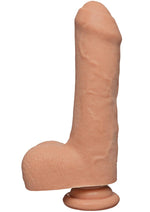 Load image into Gallery viewer, The D Uncut D Ultraskyn Dildo with Balls - Flesh/Vanilla - 7in
