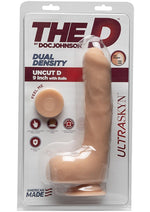 Load image into Gallery viewer, The D Uncut D Ultraskyn Dildo with Balls - Vanilla - 9in
