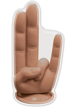 Load image into Gallery viewer, The Finger Fest The Shocker Silicone Dildo - Caramel