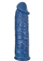 Load image into Gallery viewer, The Great Extender Silicone Penis Sleeve - Blue - 6in
