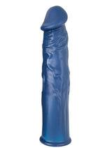 Load image into Gallery viewer, The Greatest Extender Silicone Penis Sleeve - Blue - 7.5in
