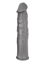 Load image into Gallery viewer, The Greatest Extender Silicone Penis Sleeve - Gray/Grey - 7.5in
