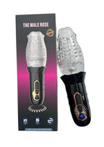 Load image into Gallery viewer, The Male Rose Rechargeable Rotating Masturbator - Black/Clear