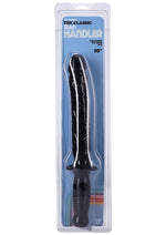 Load image into Gallery viewer, The Manhandler Dildo with Handle - Black - 10in
