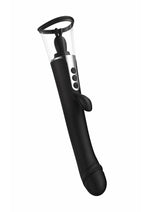Load image into Gallery viewer, The Rabbit Company The 3 Way Rabbit Rechargeable Silicone Triple Stimulating Vibrator - Black
