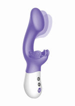 Load image into Gallery viewer, The Come Hither G-Kiss Butterfly Silicone Rechargeable Rabbit Vibrator
