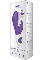 Load image into Gallery viewer, The Come Hither Rabbit Rechargeable Silicone G-Spot Vibrator - Purple
