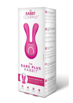 Load image into Gallery viewer, The Ears Plus Rabbit Rechargeable Silicone Stimulator - Hot Pink/Pink
