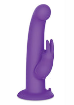 Load image into Gallery viewer, The G-Spot Rotating Rabbit Peg Rechargeable Silicone Vibrator - Purple
