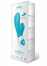 Load image into Gallery viewer, The Rumbly Rabbit Rechargeable Silicone Rabbit Vibrator - Blue
