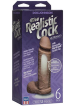 Load image into Gallery viewer, The Realistic Cock Ultraskyn Dildo - Caramel - 6in
