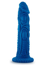 Load image into Gallery viewer, The Realm Draken Lock On Silicone Dildo - Blue - 7.75in

