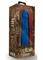 Load image into Gallery viewer, The Realm Draken Lock On Silicone Dildo - Blue - 7.75in
