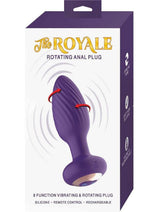 Load image into Gallery viewer, The Royal Rotating Anal Plug Rechargeable Silicone with Remote - Purple