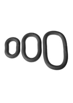 Load image into Gallery viewer, The Xplay Mix Pack Silicone Wrap Ring Ultra Stretch 6, 9 - Black - 12in - 3 Pack
