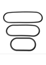 Load image into Gallery viewer, The Xplay Mix Pack Wrap Ring Silicone Slim 6, 9 - Black - 12in - 3 Pack
