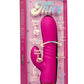 Thicc Chubby Honey Dual Motor Vibrator with Clitoral Stimulator - Pink