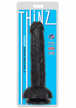 Load image into Gallery viewer, Thinz Slim Dong with Balls - Black - 8in
