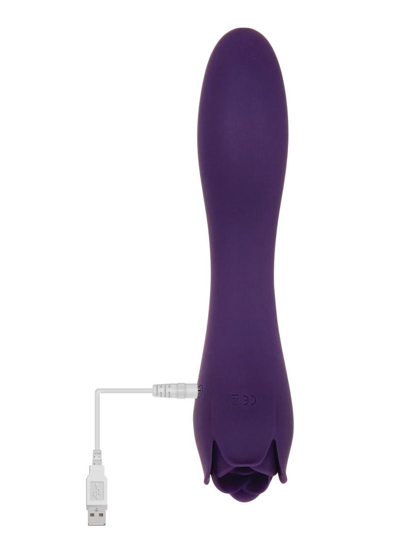 Thorny Rose Rechargeable Silicone Dual-End Vibrator