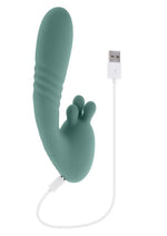 Load image into Gallery viewer, Thrust Into Ecstasy Rechargeable Silicone Dual Vibrator
