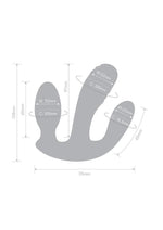 Load image into Gallery viewer, Together Blended Pleasure Rechargeable Silicone Triple Pronged Vibrator with Remote Control
