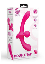 Load image into Gallery viewer, Together Double Tap Rechargeable Silicone Double-Ended Vibrating Strapless Strap-On - Pink
