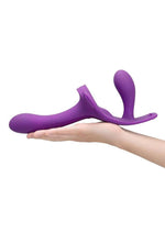 Load image into Gallery viewer, Together Lock-In Dual-Ended Vibrating Rechargeable Strap-On and Harness