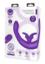 Load image into Gallery viewer, Together Toy Silicone Rechargeable Echo Function Vibrator For Couples with Remote Control - Purple
