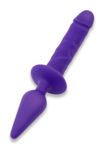 Load image into Gallery viewer, Together Toys Double Pleasure Rechargeable Silicone Couples Vibrator - Purple
