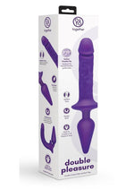 Load image into Gallery viewer, Together Toys Double Pleasure Rechargeable Silicone Couples Vibrator - Purple
