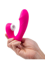 Load image into Gallery viewer, Together Toys Internal Kisses Silicone Rechargeable Dual Stimulation Vibrator with Remote Control
