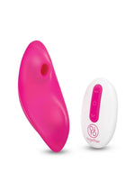 Load image into Gallery viewer, Together Toys Suck N' Go Rechargeable Silicone Clitoral Stimulator with Remote - Pink/White