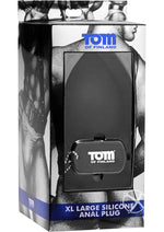 Load image into Gallery viewer, Tom Of Finland Anal Plug XL Silicone - Black - XLarge