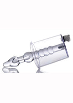 Load image into Gallery viewer, Tom Of Finland Anal Rosebud Vacuum W/Beaded Rod - Clear