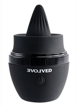 Load image into Gallery viewer, Tongue Tied Rechargeable Silicone Clitoral Stimulator - Black
