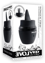 Load image into Gallery viewer, Tongue Tied Rechargeable Silicone Clitoral Stimulator - Black
