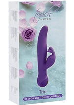 Load image into Gallery viewer, Touch By Swan Trio Silicone Rechargeable Vibrator - Purple
